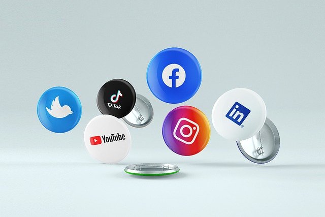 loga různých sociálních sítí